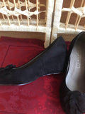 Low Wedge Black Shoe in Various Sizes - REDUCED