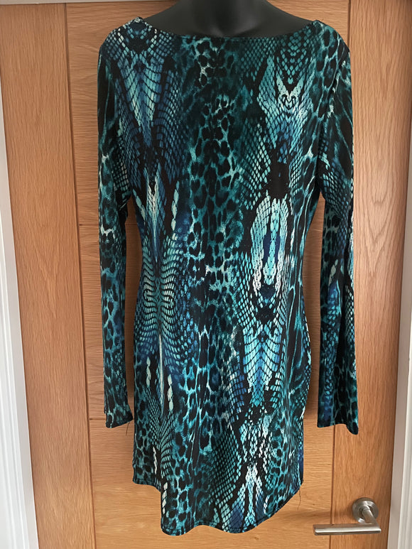Animal Print KDK Dress/Long Top - Size L