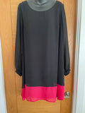 Sophie Gray Lined Chiffon Dress - Size 12