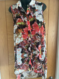 Be Beau Floral Print Chiffon Shirt - Size 10