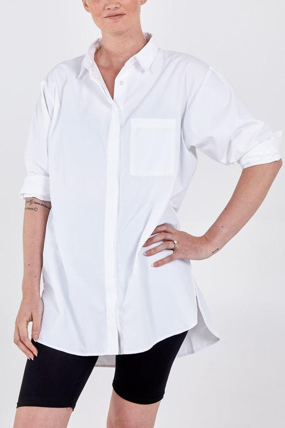 Oversized White Shirt in Size 14 & 16