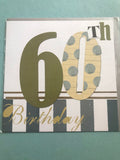 60th Birthday Card in Two Designs