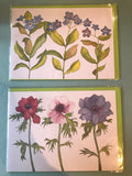 Flower Card in Nine Designs