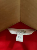 Coral Belted Fully Lined Mac - Size 12