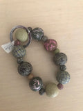 Viva Bead Key Ring in Three Colours