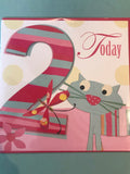 2nd Birthday Card in Three Designs