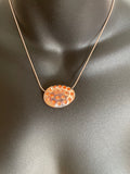 Short Broad Bean Rose Gold Necklace