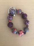 Viva Bead Key Ring in Three Colours