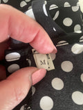 Black & White Polka Dot Dress - Size Medium